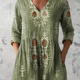 Blair | Lang mønstret bluse