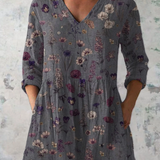 Kira | Lang mønstret bluse