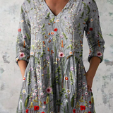 Sloane | Lang mønstret bluse