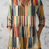 Avery | Lang mønstret bluse