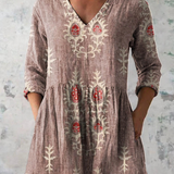 Blair | Lang mønstret bluse
