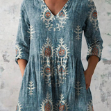 Blair | Lang mønstret bluse