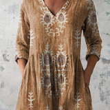 Blair | Lang mønstret bluse