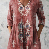 Blair | Lang mønstret bluse