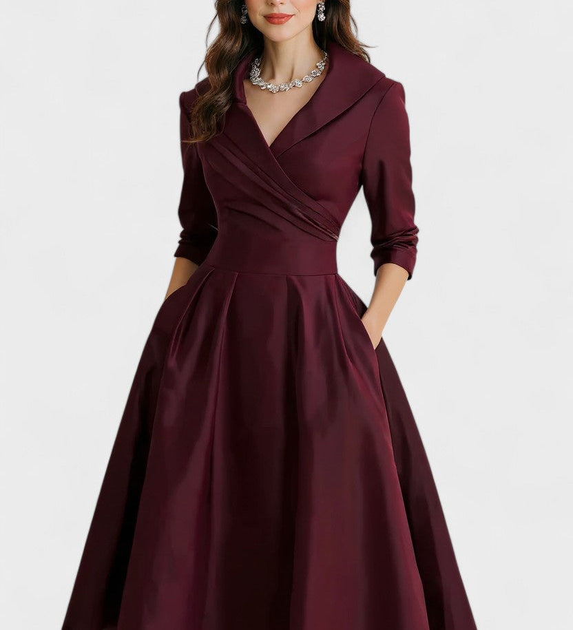 Ceryn | Satin Midi Kjole