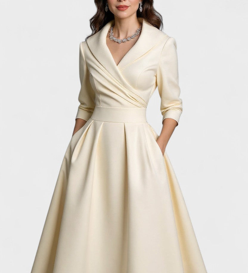 Ceryn | Satin Midi Kjole