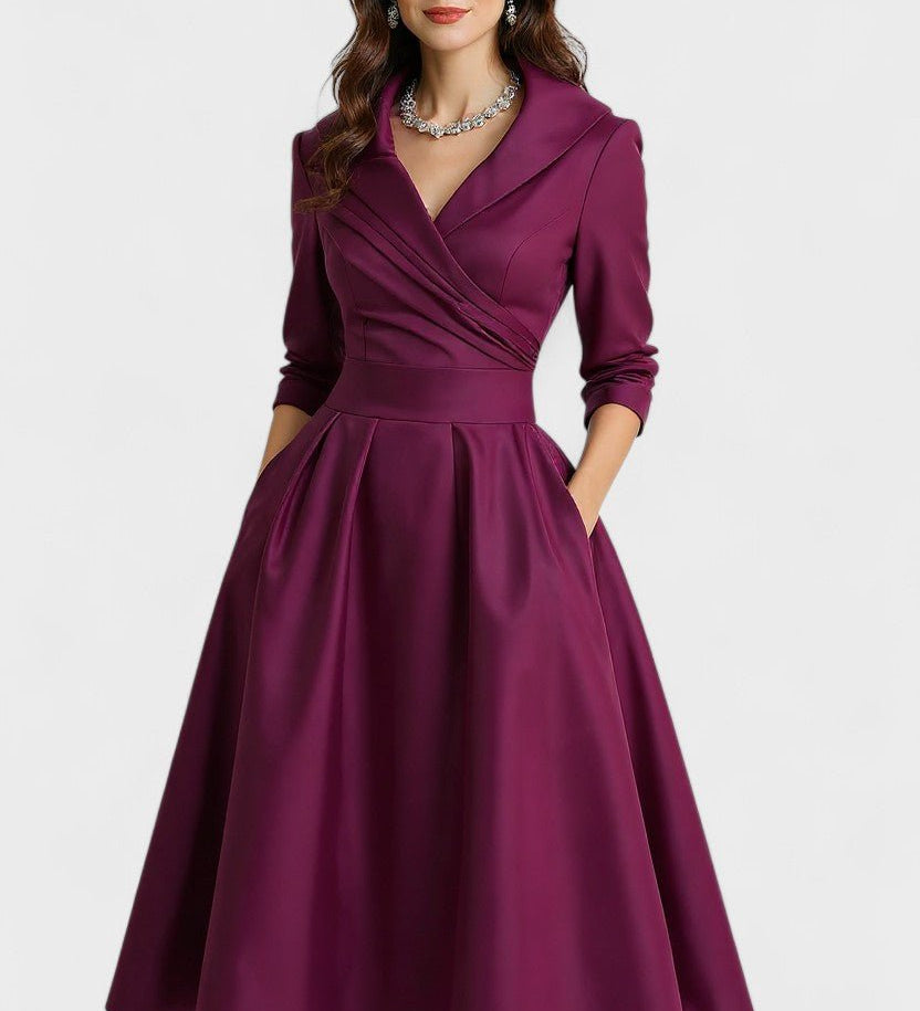 Ceryn | Satin Midi Kjole