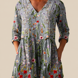Sloane | Lang mønstret bluse