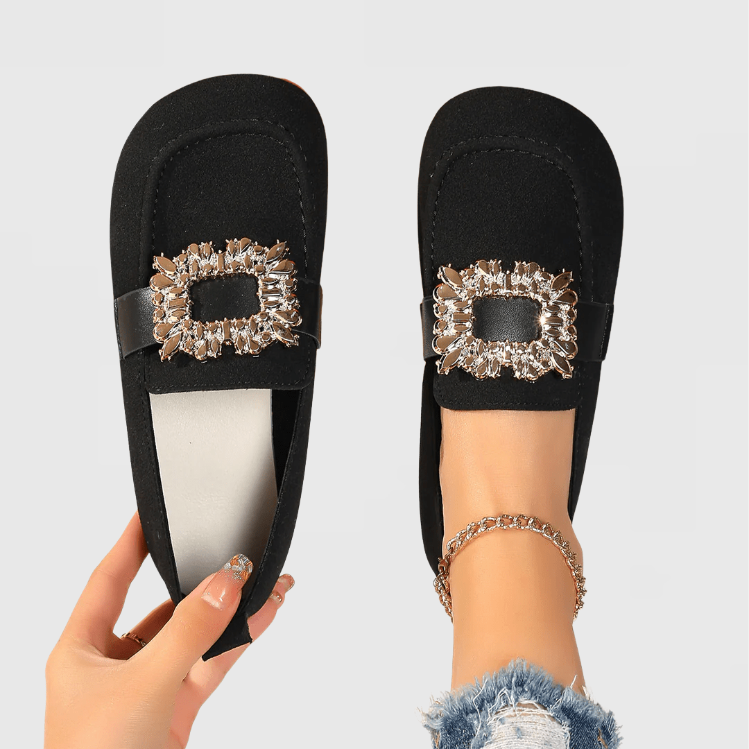 Helle Ortopædiske loafers, set forfra