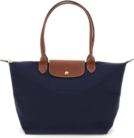 Longchamp - Large Le Pliage Tote, Mørkeblå
