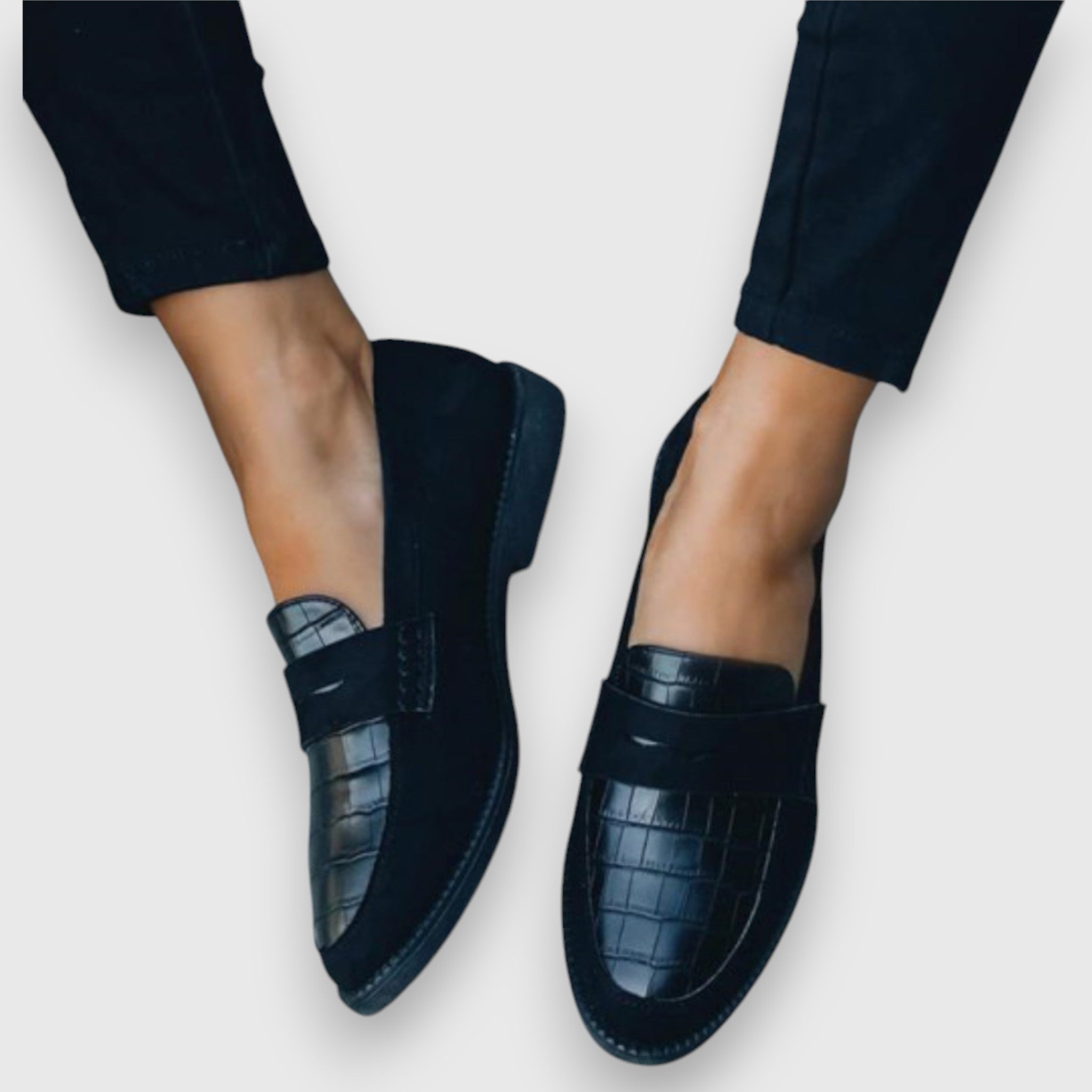 Mette Ortopædiske Loafers, set forfra